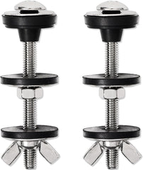 used 2PCS M6 Universal Toilet Tank to Bowl Bolts Kit, Heavy Duty Metallic + Black 07FC0E-D4 - KOEEK