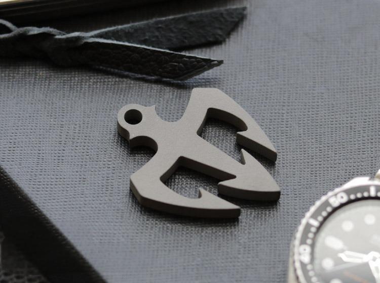 TC4 Titanium Alloy Necklace Pendant Knife Lanyard Bead EDC Charm DIY Men Women 07FC0E-D4 - KOEEK