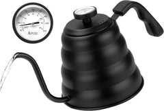 Tea Kettle with Thermometer Pot Black Stovetop Tea Kettle 40 oz 1200ml Gooseneck