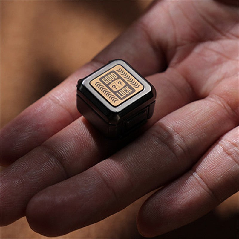 Novel Mysterious Little Box EDC Fidget Stylish Metal Mechanical Relaxation Toy 07FC0E-D4 - KOEEK