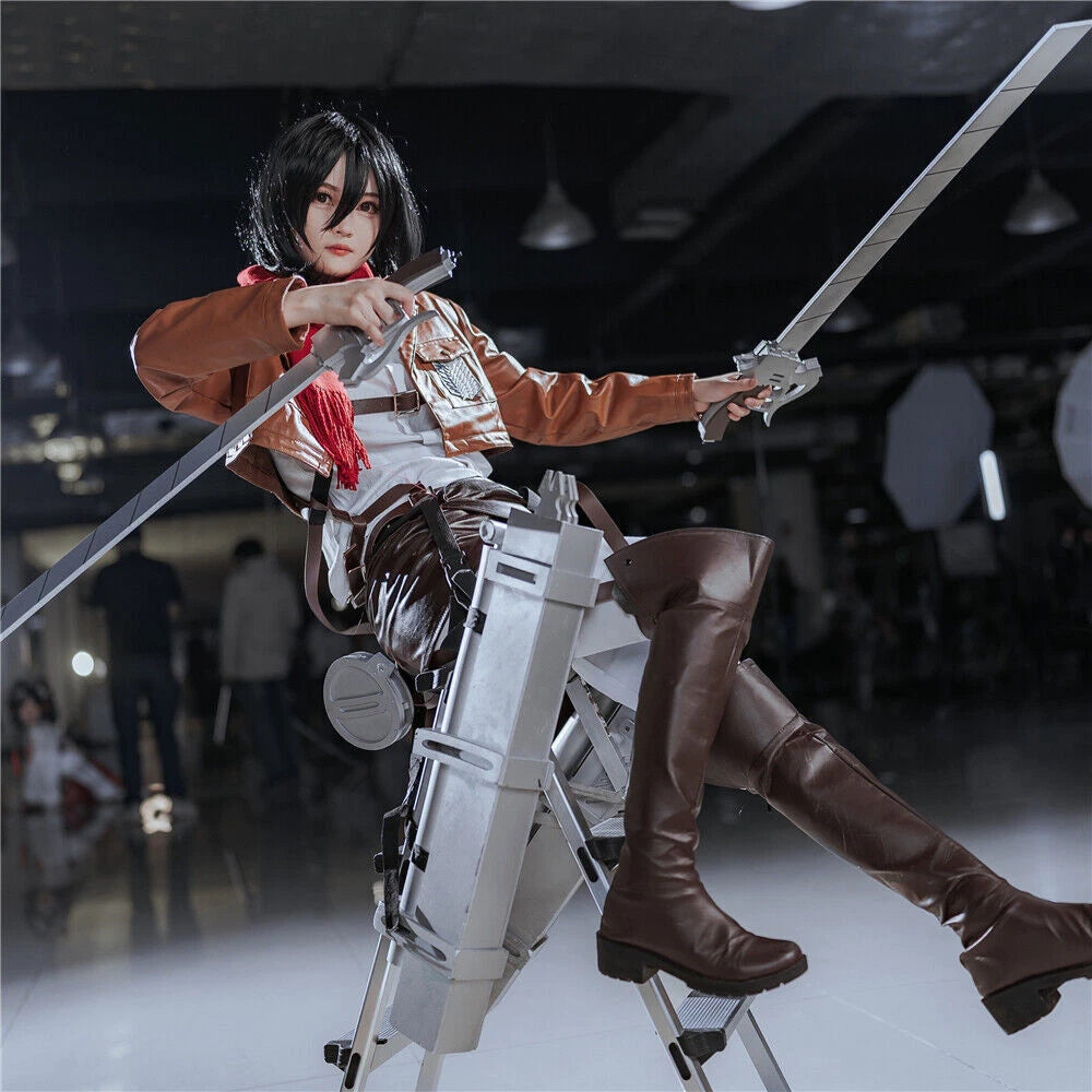 Attack on Titan Eren Jaeger Cosplay 3D Maneuver Gear DIY Kits 1:1 Wearable Props 07FC0E-D4 - KOEEK