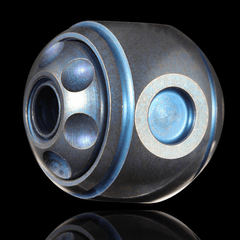 EDC Titanium Knife Lanyard Beads Spinning Top Toy Necklace Pendant Bracelet DIY 07FC0E-D4 - KOEEK