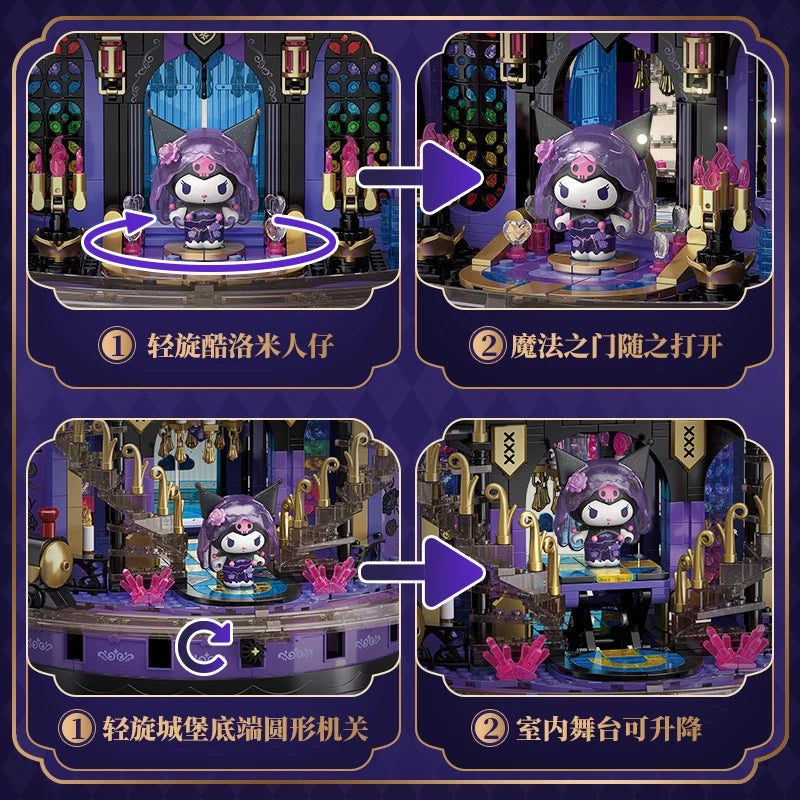 TOPTOY Sanrio Kuromi Crystal Castle Building Blocks Kuromi Collectible Gift Toys TOPTOY - KOEEK