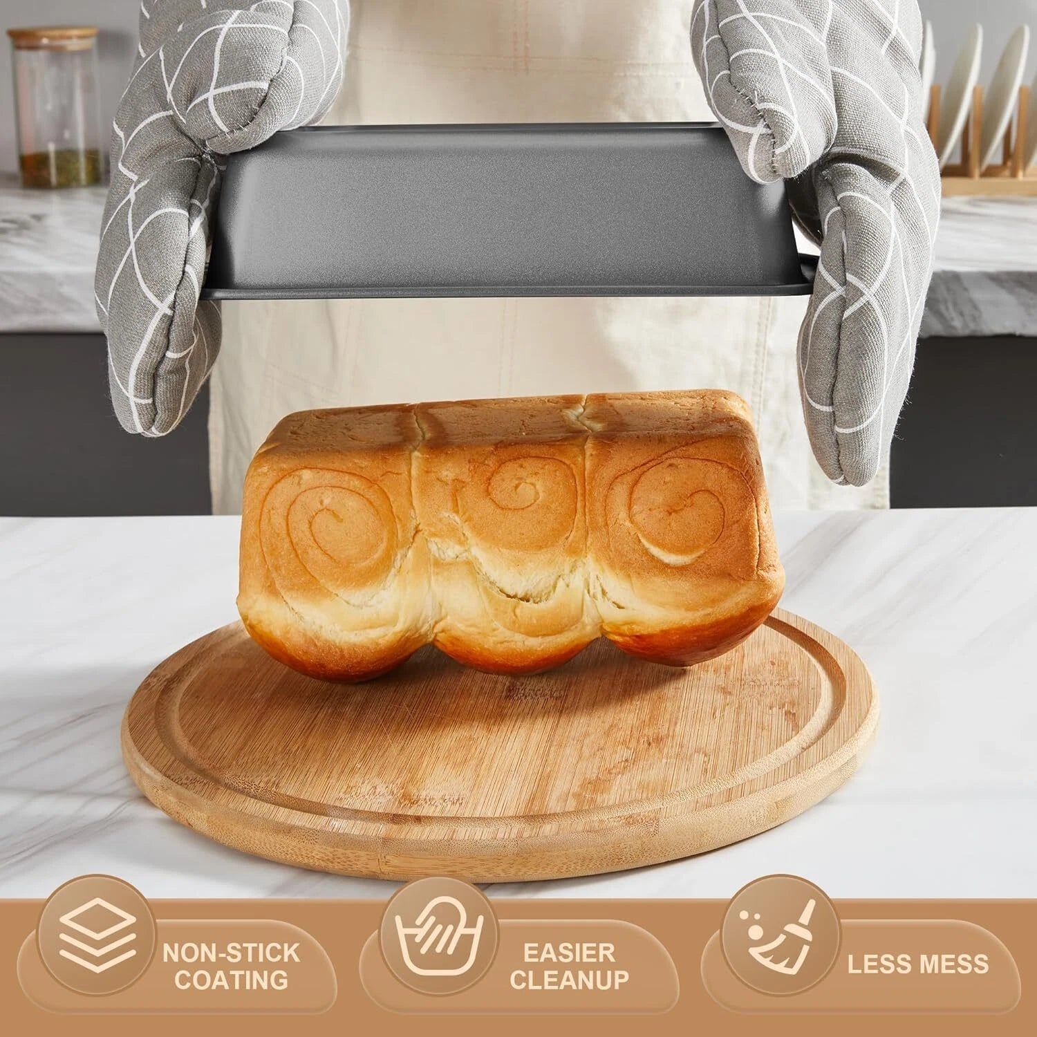 Bakeware Set, Baking Pan Set, Kitchen Nonstick Oven Pan 07FC0E-D4 - KOEEK