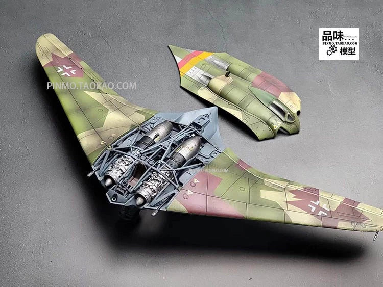 1/72 Scale WWII German Horten Gotha Go 229 1944 Fighter-bomber Metal Model 07FC0E-D4 - KOEEK