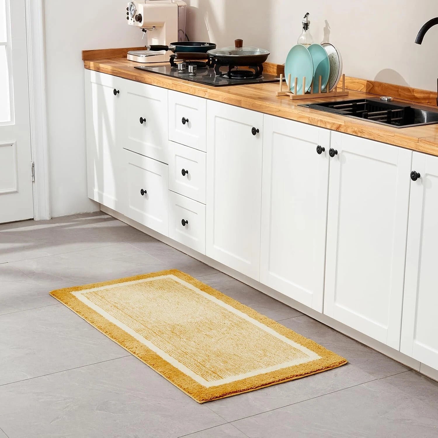Bath mats for Bathroom Non Slip, Fluffy Shaggy Bath Rugs for Bathroom Washable 07FC0E-D4 - KOEEK