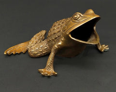 Chinese Feng Shui Brass Carved Money Frog Statue Toad Wealth Decor 07FC0E-D4 - KOEEK