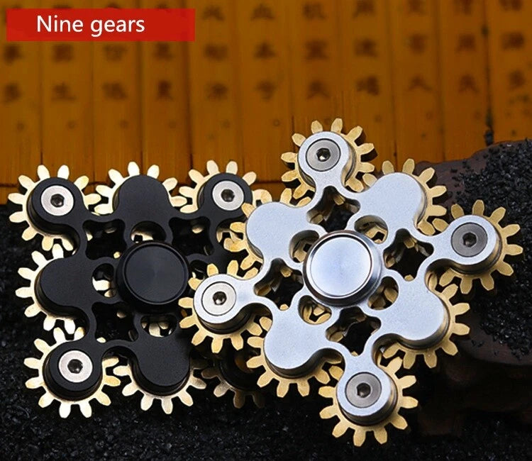 Spinner Toys Metal Brass Finger Focus Hand Stress Cube Relief Gears Fidget Tools 07FC0E-D4 - KOEEK