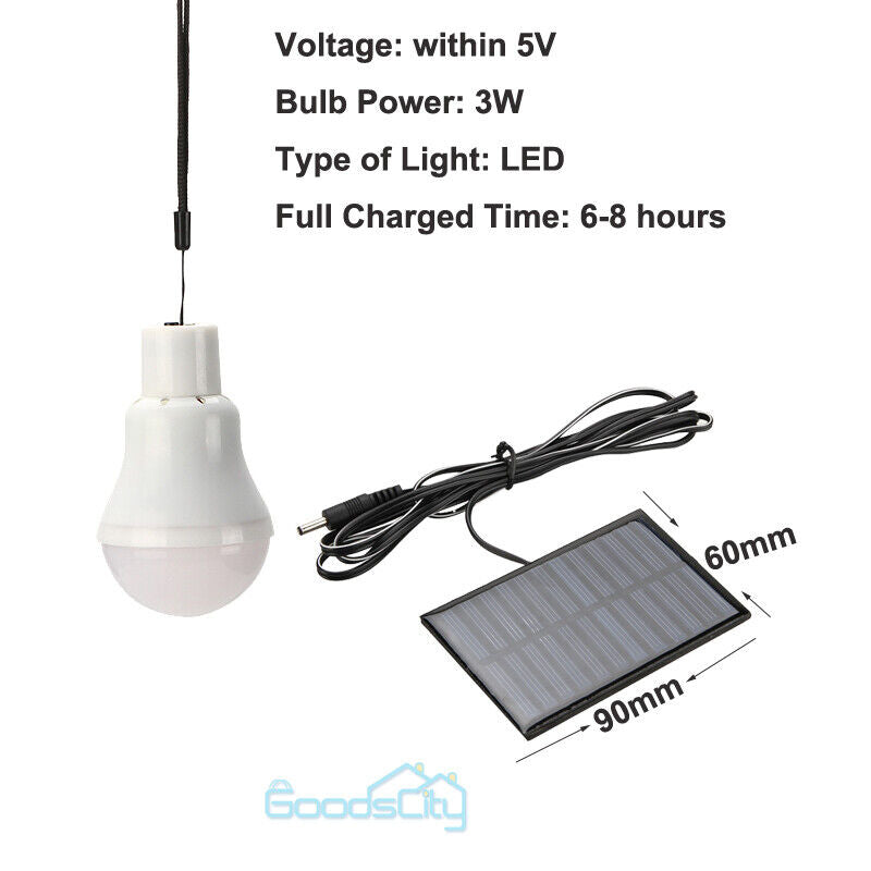 nye 2-10 Bombillas Solares genopladelige LED Focos Con Panel De Solar Luz Para Exterior