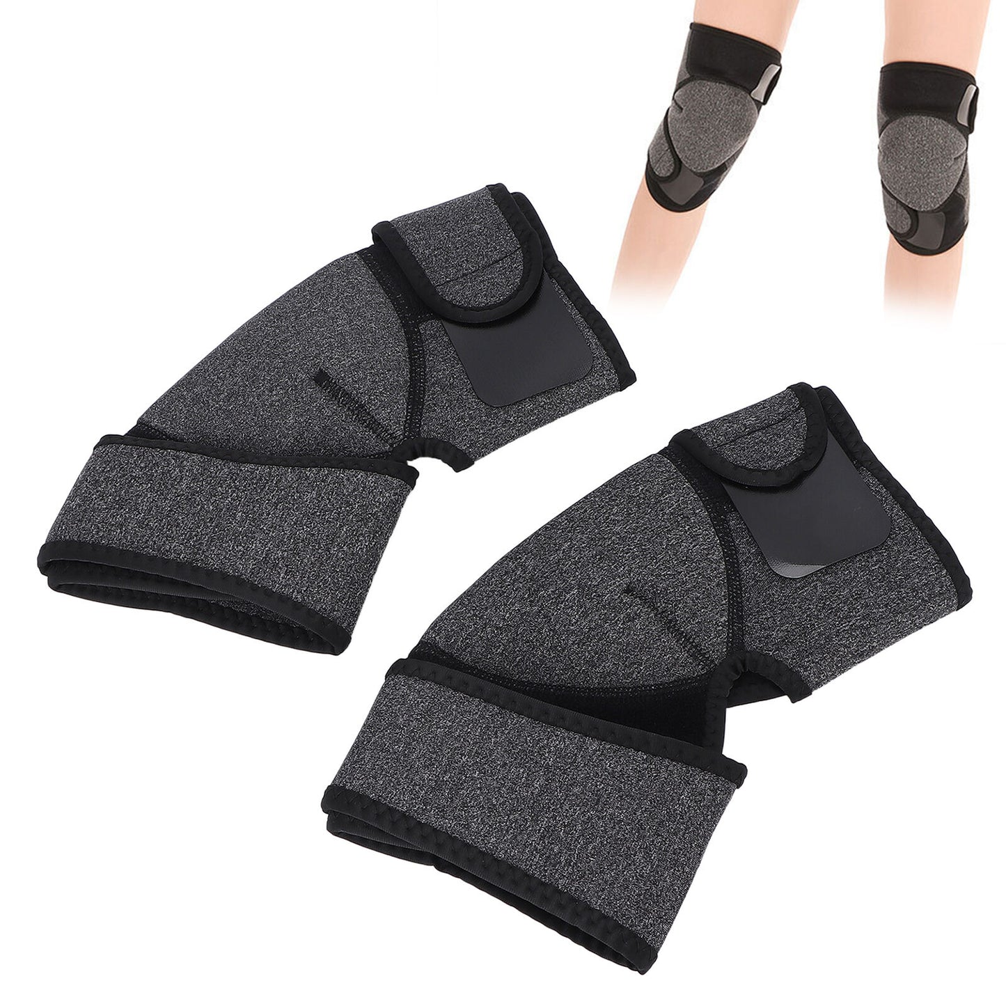 new Magnetic Knee Sleeve Knee Support With Magnets Knee Support Brace 1 Pair HGF koeek - KOEEK