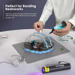 new UV Resin Kit with Light, 50g Rechargeable 395NM 50g, Black 07FC0E-D4 - KOEEK