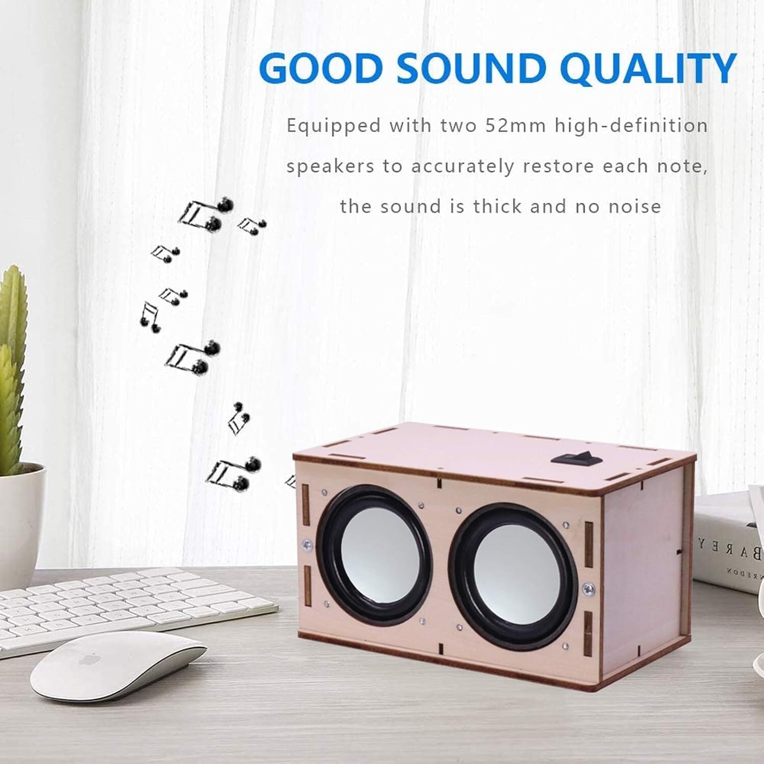 new DIY Bluetooth Speaker Box Kit Electronic Sound Amplifier - Build Your Pink 07FC0E-D4 - KOEEK
