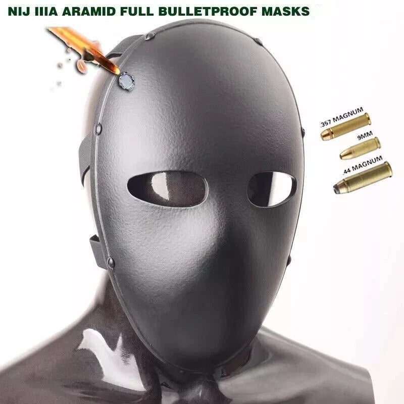 US ! Tactical Ballistic Bullet Proof Face Mask Armor NIJ Level IIIA face Mask 3A 07FC0E-D4 - KOEEK
