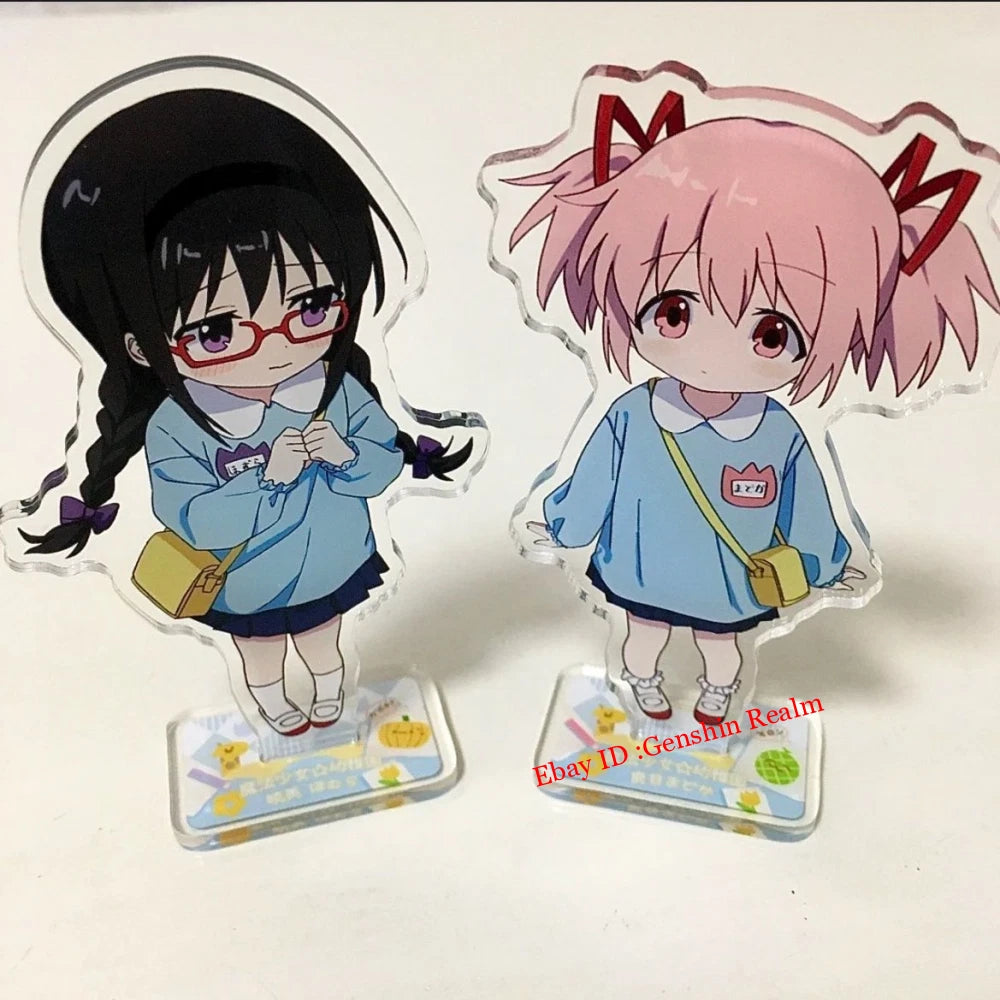 2Pcs/Set Puella Magi Madoka Magica Acrylic Desktop Stand Figure Collection Decor 07FC0E-D4 - KOEEK