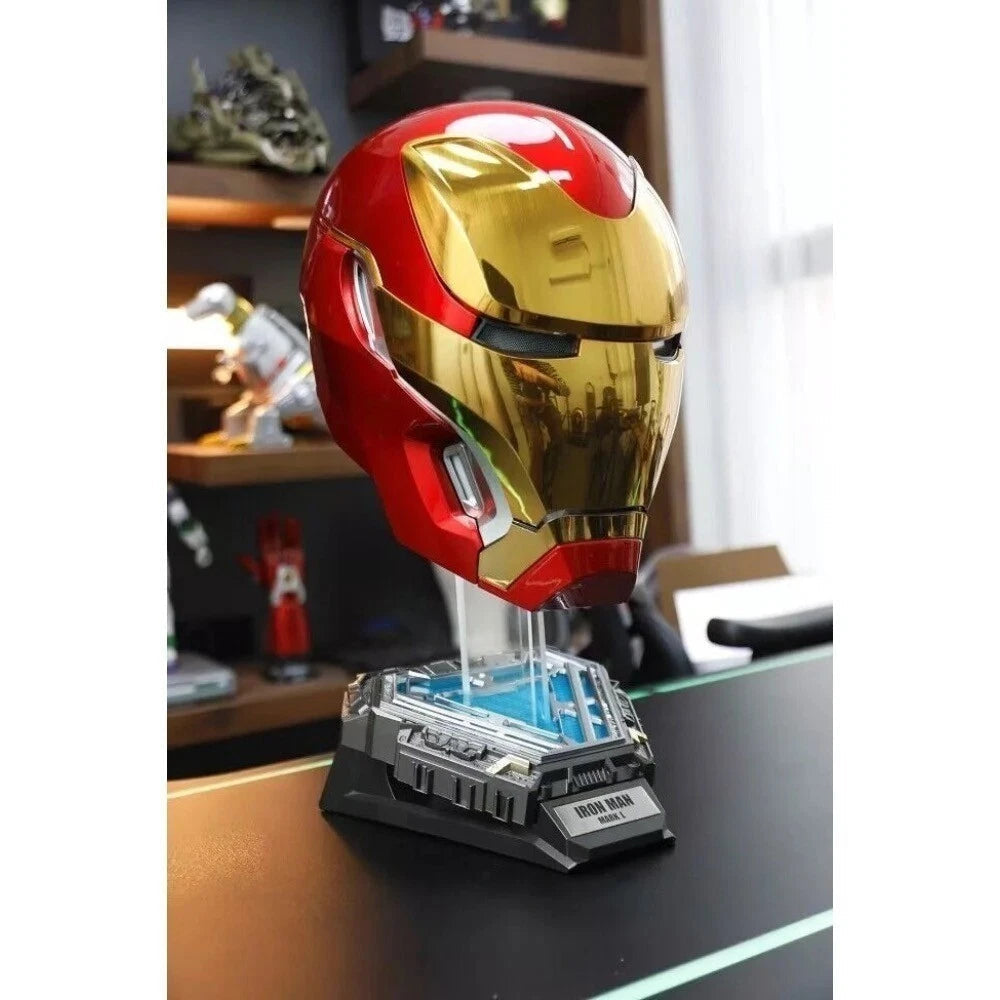 US! 1:1 Wearable Friday Iron Man Mk50 Helmet COS Remote Touch Voice Control Gift 07FC0E-D4 - KOEEK