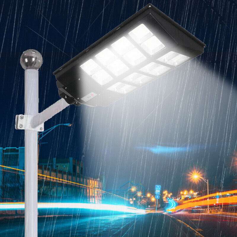 ny 10000000LM LED Solar Road Street Flood Light Utendørs Hage Hage Lampe Vanntett