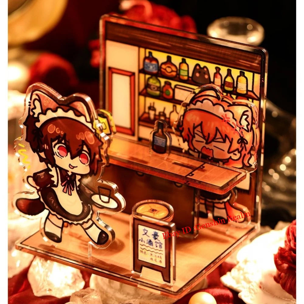 Anime Bungo Stray Dogs Dazai Osamu Tavern Acrylic Desktop Stand Collection Gift 07FC0E-D4 - KOEEK