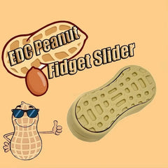 Novelty Peanut Fidget Slider Creative Mini EDC Fidget Toy Fun Haptic Slider gift 07FC0E-D4 - KOEEK