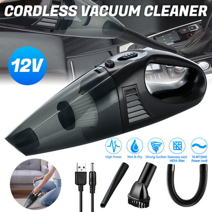 new 6000Pa Cordless Handheld Vacuum Cleaner Small Portable Car Auto Home Wireless US