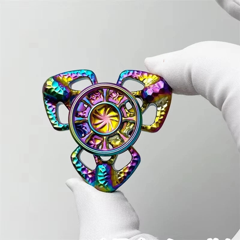 Personalized Hollow EDC Hand Spinner Exquisite Metal Fidget Spinner ADHD Toy 07FC0E-D4 - KOEEK