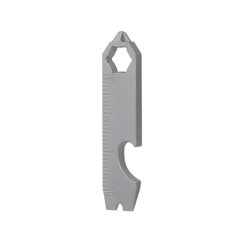 Mini Titanium Keychain Multi Tools Pry Bar Crowbar Opener Outdoor Pocket EDC 07FC0E-D4 - KOEEK