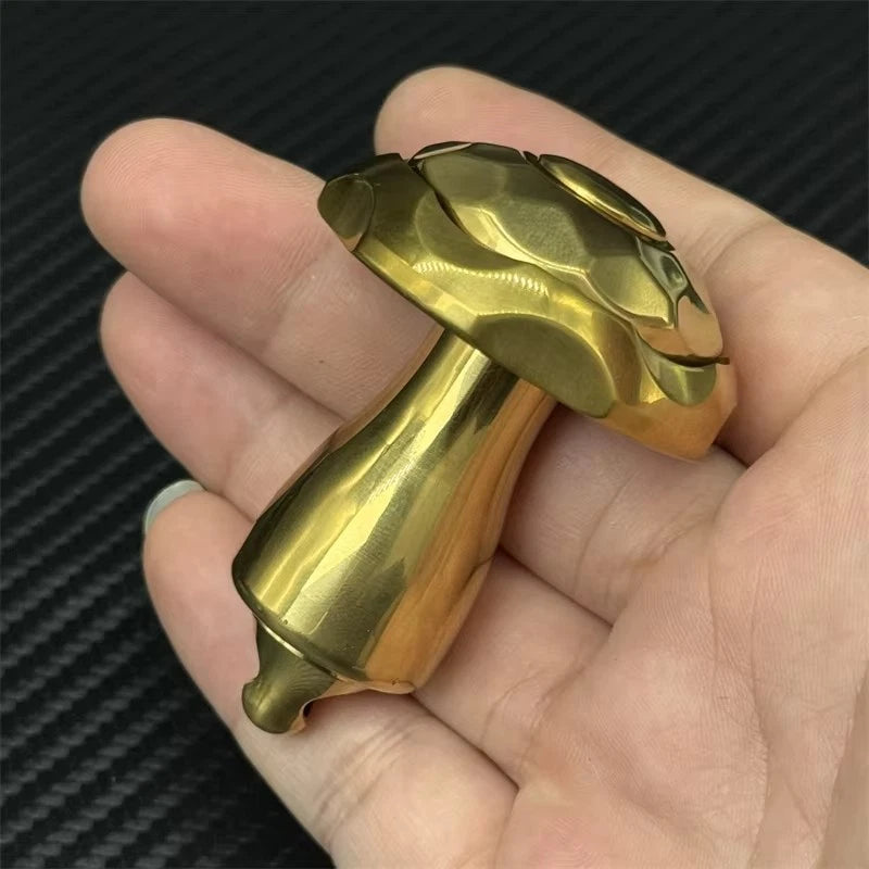 Mushroom EDC Fidget Spinner Stainless Steel Fidget Toys Art Desktop Spinning Top 07FC0E-D4 - KOEEK