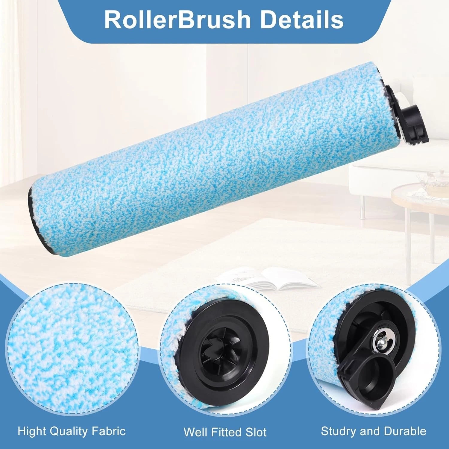 WD161 Replacement HEPA Filter and Brush Roll Set, includes 2 brush rolls 07FC0E-D4 - KOEEK