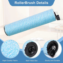 WD161 Replacement HEPA Filter and Brush Roll Set, includes 2 brush rolls 07FC0E-D4 - KOEEK