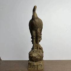 18cm Vietnamese Agarwood Carved Animal Figurine Wooden Home Decor Gift 07FC0E-D4 - KOEEK