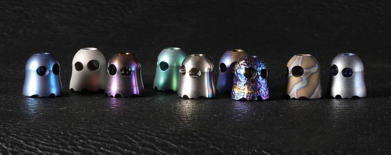 Titanium Alloy EDC Bead Ghost Lanyard Keychain Bead DIY Pendant Necklace Beads 07FC0E-D4 - KOEEK