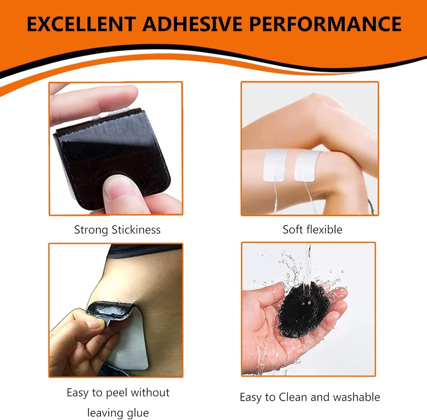 new 10PCS TENS Unit Replacement Pads 2x4, Reusable Electrodes for Muscle White 07FC0E-D4 - KOEEK