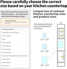 Large tempered glass cutting board, dimensions 18 inches × 24 inches 07FC0E-D4 - KOEEK