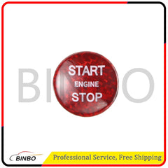 Red Start Stop Engine Button Switch Cover Trim fit for Jaguar XJ 2010-2019 07FC0E-D4 - KOEEK