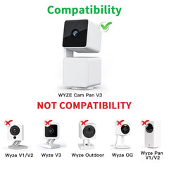 new 30FT Power Cable Compatible with WYZE Cam Pan V3, 90 Degree L-Shaped Flat... 07FC0E-D4 - KOEEK