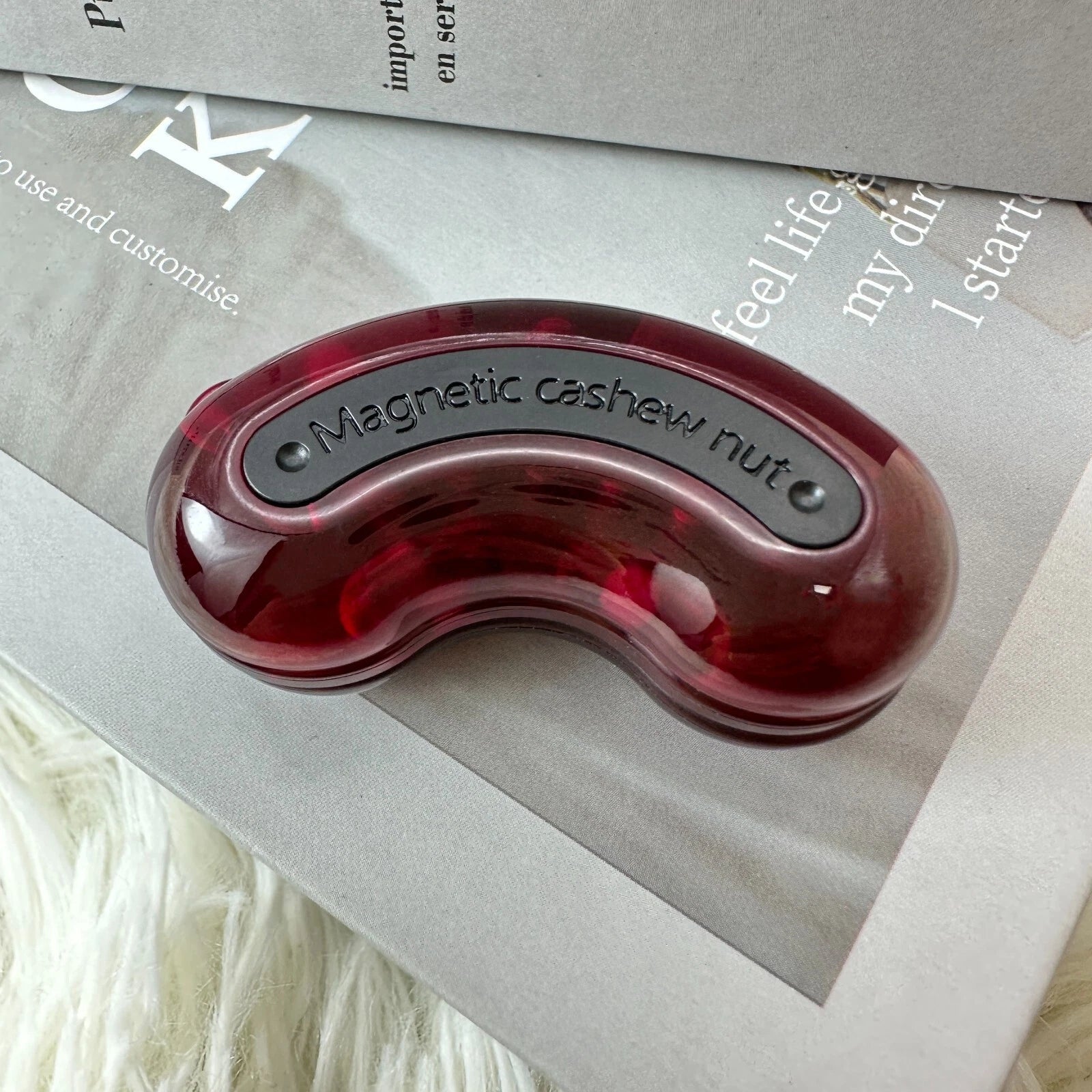 Gao Studio Cashew Hand Push Slider Fidget Desk Toys Gamer EDC PPB Gifts for Him 07FC0E-D4 - KOEEK