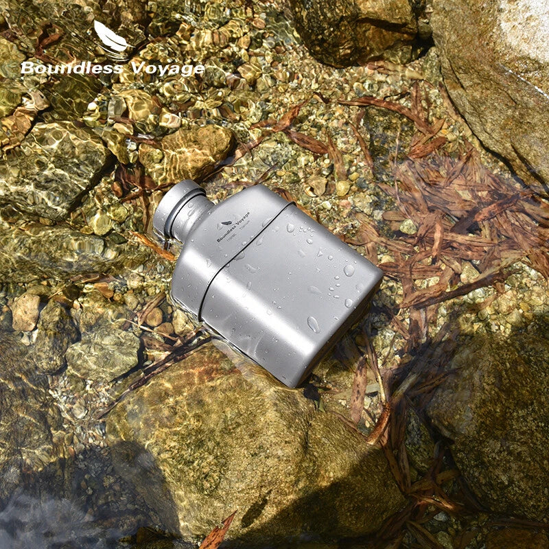 Titanium Military Canteen Cups Outdoor Camping Cooking Kit Water Bottle Mess Tin 07FC0E-D4 - KOEEK