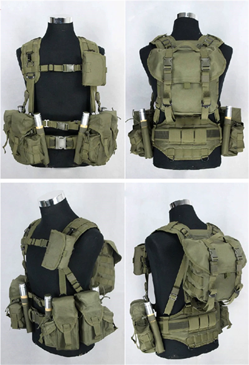STOCK! Russia Smersh Tactical Combat Chest Gear Vest Rainbow 6 Chest Rigs AK Set 07FC0E-D4 - KOEEK