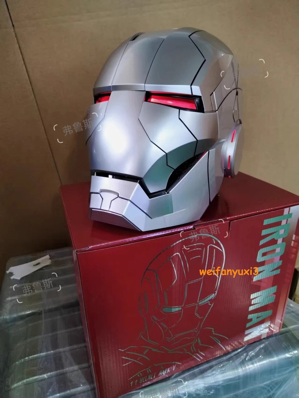 Color AUTOKING 1/1 Iron Man MK5 Helmet - Wearable Voice Control Cosplay Mask AUTOKING - KOEEK