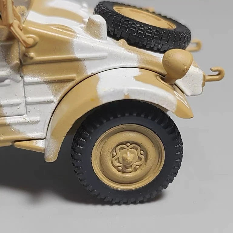 1:43 WWII German VW82 Kubelwagen Military Jeep Diecast Model Wehrmacht Display 07FC0E-D4 - KOEEK