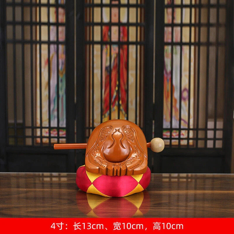Stock Buddhist Annatto Wooden Fish Mokugyo Temple Block Zen Drum Buddhism Muyu 07FC0E-D4 - KOEEK