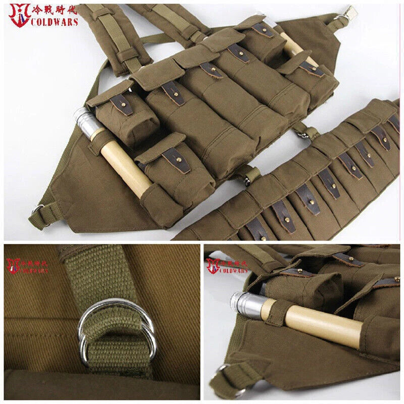 Russian Soviet Army Lifchik Tactical Vest R22 Chest Hanging 56Molle Bag Stock 07FC0E-D4 - KOEEK