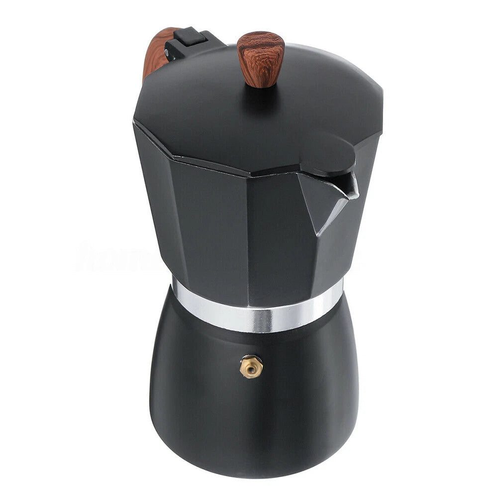 Coffee Espresso Maker Aluminum Stovetop Mocha Moka Percolator Pot Kettle 6 Cups 07FC0E-D4 - KOEEK