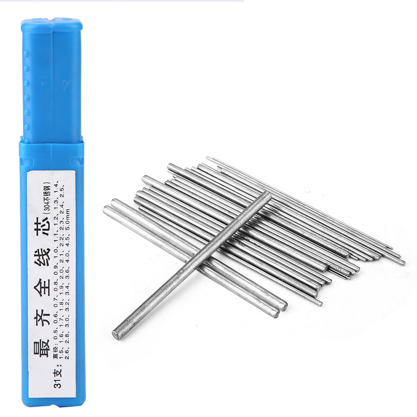 new 31PCS Stainless Steel Cored Rod Wire For Necklace Making Tool HPT koeek - KOEEK