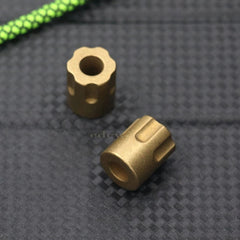 Outdoor Solid Brass Cartridge Knife Lanyard Bead Parachute Cord Pendant EDC DIY 07FC0E-D4 - KOEEK