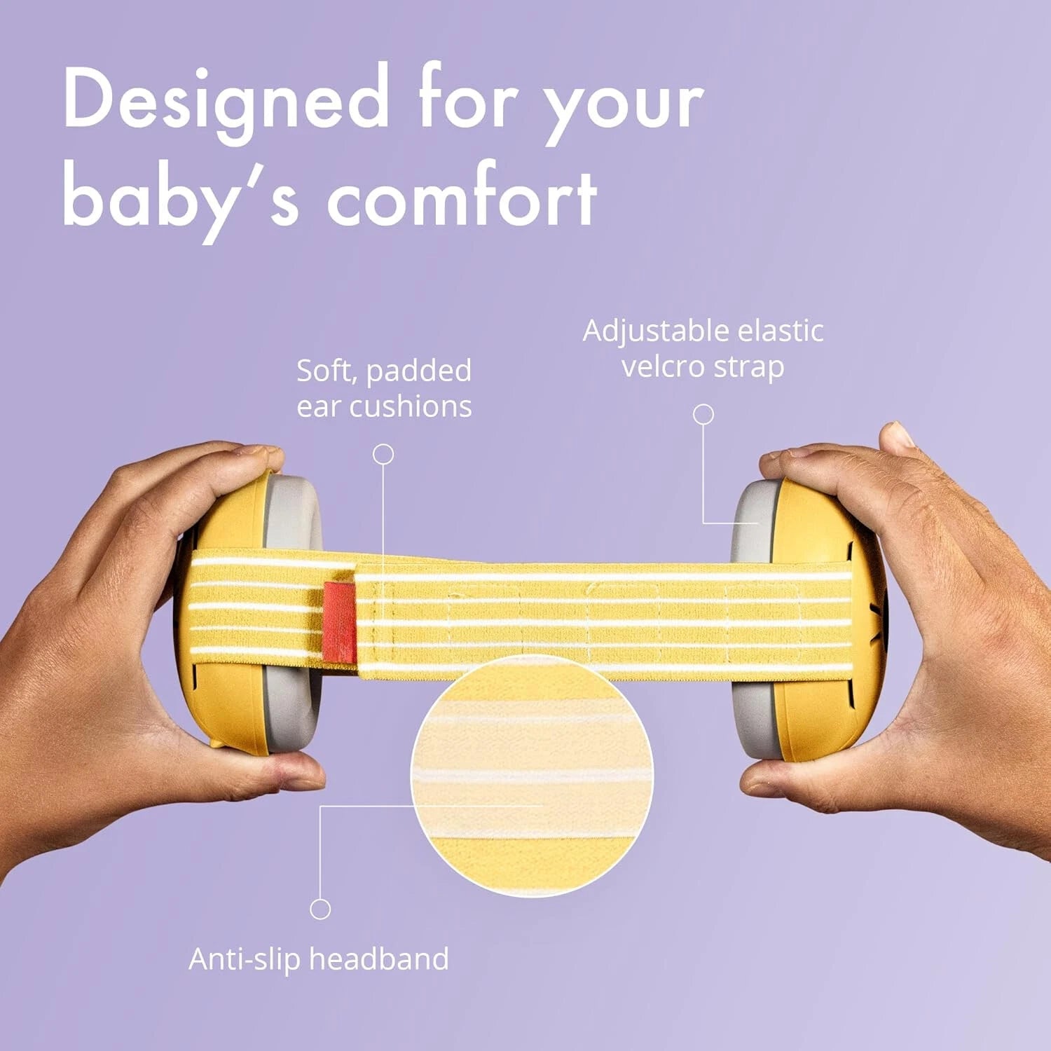 Baby ear muffs for infants up to 36 months - CE and ANSI approved 07FC0E-D4 - KOEEK