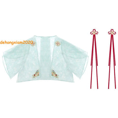 虞书欣Yu Shuxin Dress Cosplay Costume Suit Yong Ye Xing He Miaomiao Women Set 07FC0E-D4 - KOEEK