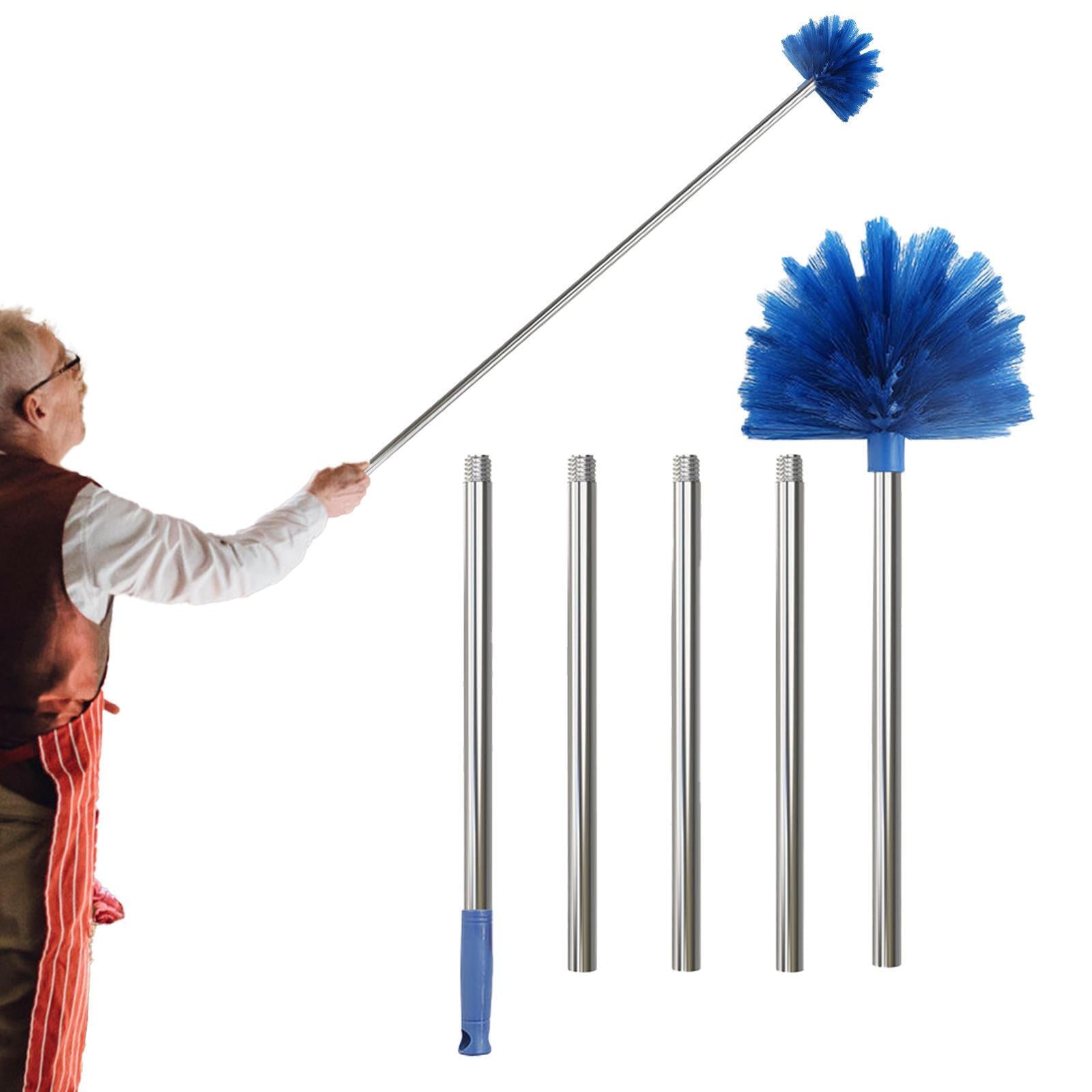 new Cobweb Duster with Extension Pole Extendable Cobweb Brush with Long Pole koeek - KOEEK