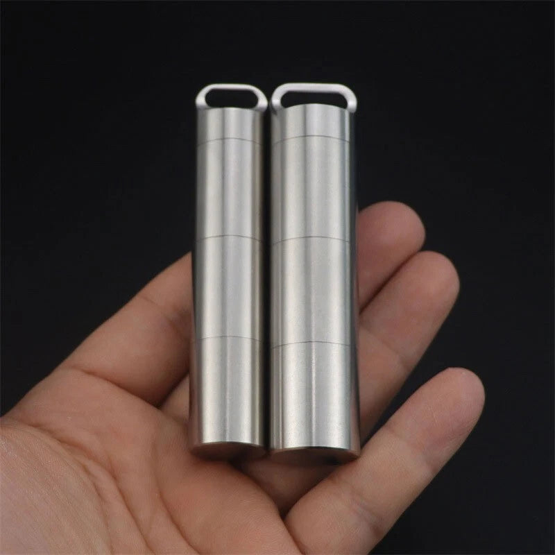 Waterproof Subpackage Pill Case Sealed Container Survival Box Key chain Outdoor 07FC0E-D4 - KOEEK