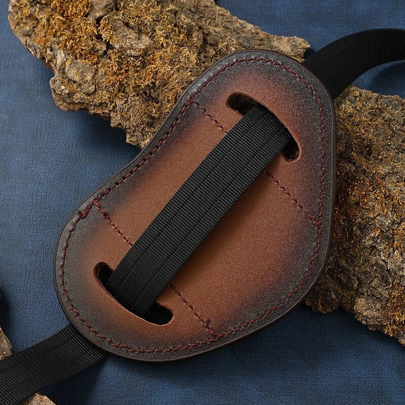 EDC Carved Cow Hand Made Leather Sheath for Folding Knife Belt Clip Cover Pouch 07FC0E-D4 - KOEEK