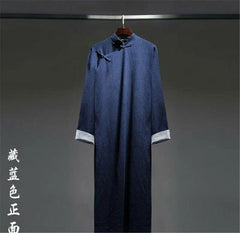 Wing Chun Men Robe Cheongsam Tai chi Kung Fu Suit Martial Arts Cotton Uniforms 07FC0E-D4 - KOEEK